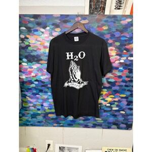 Rare vintage H2O Band T-Shirt Mens Medium Black Like A Prayer